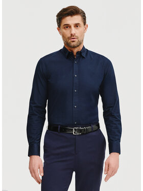 Pako Lorente Pako Lorente Koszula P25SN-1X-014 Granatowy Slim Fit