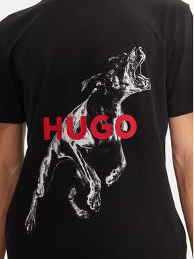 Hugo T-shirt Deyladec 50530607 Crna Oversize