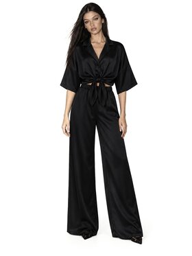 Agatha Studio Agatha Studio Komplet bluzka i spodnie A26ZS-KC-K03 Czarny Regular Fit