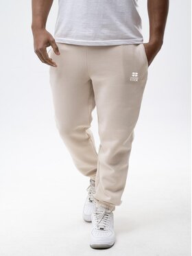 Good Luck Good Luck Spodnie dresowe Jasne na co dzień elastyczne 129944 Beżowy Regular Fit