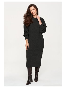 Makadamia Makadamia Sweter S180 Szary Loose Fit