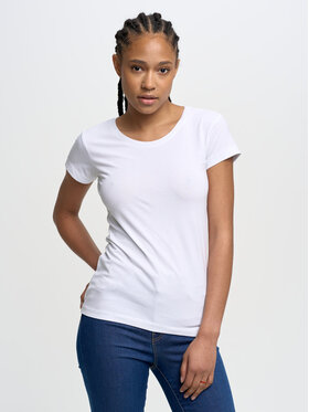 BIG STAR BIG STAR T-Shirt supiclassica_101 Biały Basic Fit