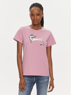 Pinko Pinko T-shirt 100355 A1OC Rosa Regular Fit