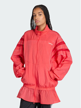adidas adidas Bluza SANTIAGO WOVEN Czerwony Oversize