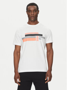 BOSS BOSS T-Shirt Glamping 50538923 Biały Relaxed Fit
