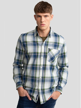 BIG STAR BIG STAR Koszula INDES_402_140 Niebieski Basic Fit
