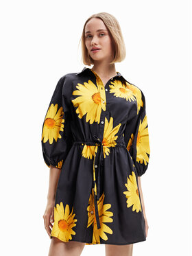 Desigual Desigual Krekla kleita MONSIEUR CHRISTIAN LACROIX Marga 23SWVW39 Melns Regular Fit