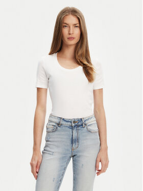 United Colors Of Benetton United Colors Of Benetton Marškinėliai 3GA2D1066 Balta Slim Fit