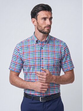 Willsoor Willsoor Koszula 20906sl Niebieski Slim Fit