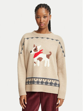 Weekend Max Mara Weekend Max Mara Sweter Pavidi 2625366232 Beżowy Regular Fit