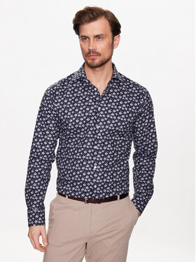 Eton Eton Košeľa 100004174 Tmavomodrá Slim Fit