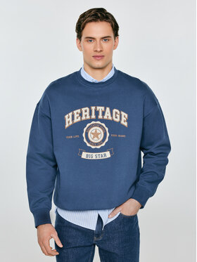 BIG STAR BIG STAR Bluza LEONAR Niebieski Oversize