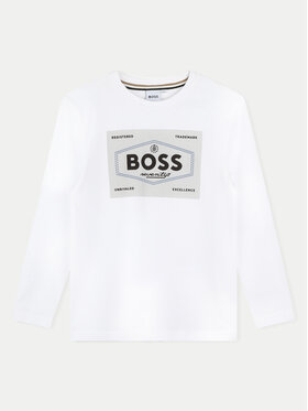 BOSS Boss Блузка J51221 D Білий Regular Fit