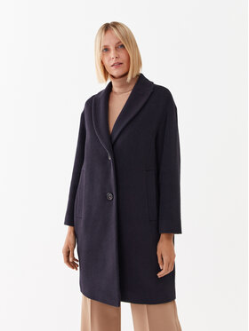 Peserico Easy Peserico Easy Gyapjú kabát M20095 04309 Sötétkék Regular Fit
