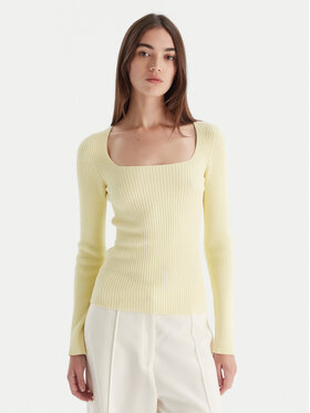 Kontatto Kontatto Sweater 3M0830C Sárga Slim Fit