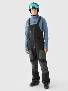 4F 4F Spodnie snowboardowe 4FWAW24TFTRM627-20S Czarny Regular Fit