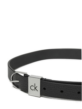 Calvin Klein Ženski Pas Ck Loop Thin Round Buckle 2.5 K60K612856 Črna