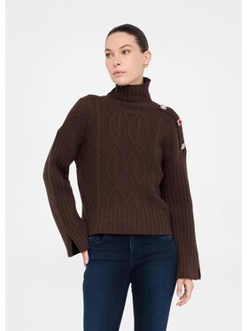 Liu Jo Liu Jo Maglione MF5425MS040X0385 Marrone Regular Fit