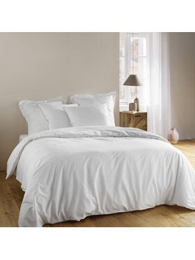 MIAhome MIAhome Komplet pościeli bawełnianej z pomponikami 240x220 cm Biały