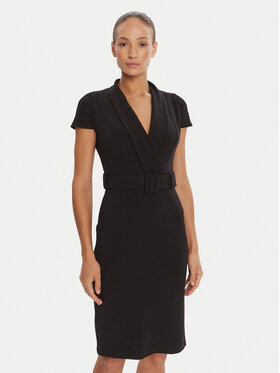 Rinascimento Rinascimento Koktel haljina CFC0125582003 Crna Slim Fit
