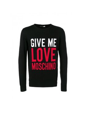 MOSCHINO MOSCHINO Sweter MSG4010X 0320 Czarny Reglan Fit