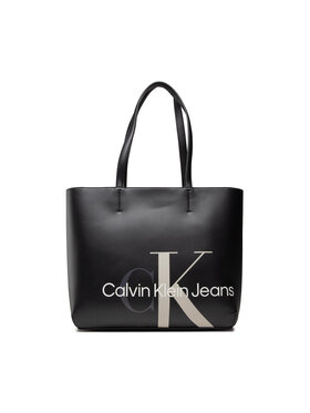 Calvin Klein Jeans Calvin Klein Jeans Kabelka Sculpted Mono Shopper K60K608928 Černá