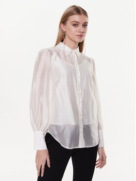 Guess Guess Cămașă W3RH59 WF5L0 Bej Regular Fit