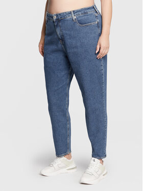 Calvin Klein Jeans Plus Džinsi J20J217529 Zils Mom Fit