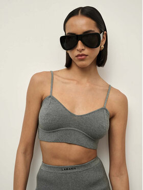 La Mania La Mania Top MILD Szary Classic Fit