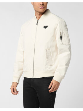 PHILIPP PLEIN PHILIPP PLEIN Kurtka bomber 25601 Beżowy Regular Fit