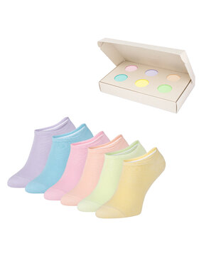 Zooksy Zooksy Zestaw 6 par niskich skarpet unisex Basic Kolorowy