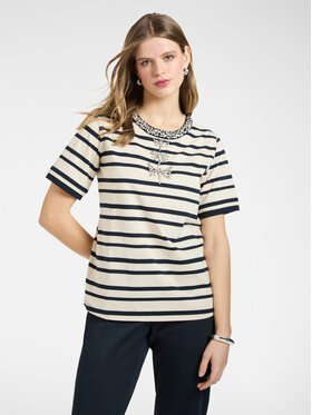 Elena Mirò Elena Mirò T-Shirt G349Z100637N001 Niebieski Regular Fit