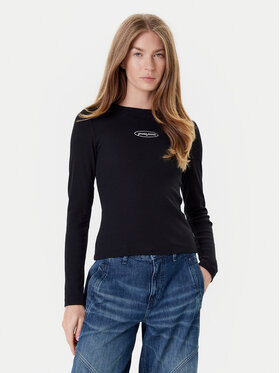 Guess Jeans Guess Jeans Bluzka W5YP38 KA0H1 Czarny Slim Fit