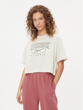 Reebok Reebok T-Shirt Classics Big Logo HZ8099 Bílá Fitted Fit