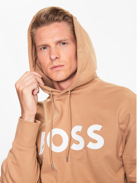BOSS Boss Majica dugih rukava 50496661 Bež Oversize