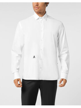 PHILIPP PLEIN PHILIPP PLEIN Košeľa 26107 Biela Fitted Fit
