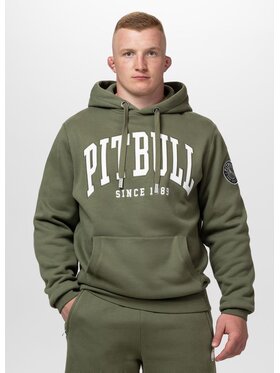 PITBULL PITBULL Bluza NORTON Zielony Regular Fit