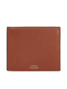 Tommy Hilfiger Tommy Hilfiger Μεγάλο Πορτοφόλι Ανδρικό Th Prem Leather Flap & Coin AM0AM12189 Καφέ