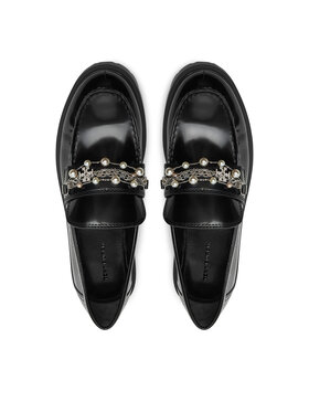 Tory Burch Loaferke Embellished Classic Lug Loafer 165828 Črna