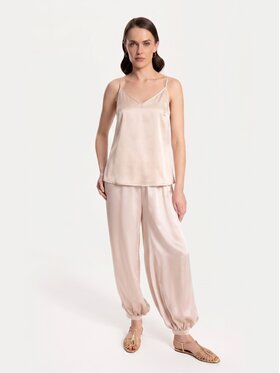 Cat&Cat Cat&Cat Top jedwabny Beżowy Regular Fit
