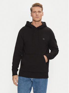 Calvin Klein Jeans Calvin Klein Jeans Μπλούζα Woven Label Hoodie J30J327113 Μαύρο Regular Fit