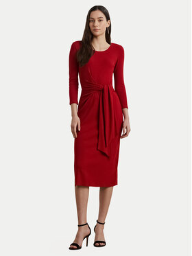 LAUREN RALPH LAUREN LAUREN RALPH LAUREN Sukienka codzienna 200973598002 Czerwony Slim Fit
