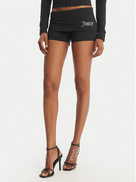 Juicy Couture Juicy Couture Szorty sportowe Roll Down JCWHS126307 Czarny Slim Fit