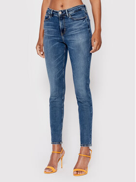 Guess Guess Blugi W2YA46 D4Q02 Albastru Skinny Fit