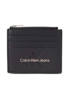 Calvin Klein Jeans Calvin Klein Jeans Etui za kreditne kartice Sculpted Cardcase 6Cc Mono K60K608399 Črna