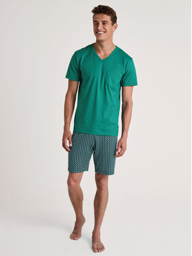 Calida Calida Pyžamo 47187 Zelená Regular Fit