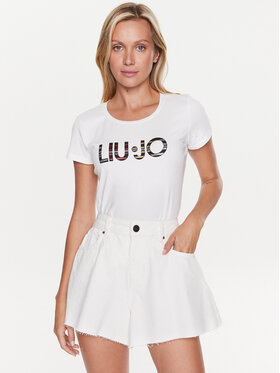 Liu Jo Sport Liu Jo Sport Marškinėliai TA3197 J5003 Écru Regular Fit