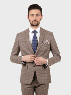 Evenemen Evenemen Marynarka BENVICO Brązowy Slim Fit