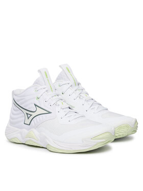 Mizuno Mizuno Batai uždaroms aikštelėms Wave Momentum Elite Mid V1GC2517 Balta