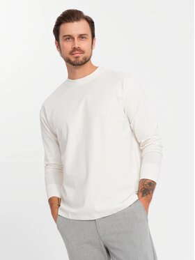 Ombre Ombre S dlouhým rukávem OM-LSBC-0129 Écru Loose Fit